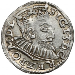 Sigismund III Vasa, Trojak Poznań 1594 - long beard - other