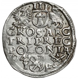Sigismund III Vasa, Trojak Poznań 1594 - long beard