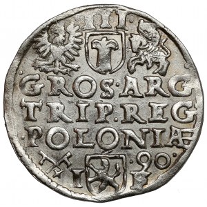 Sigismund III. Vasa, Trojak Poznań 1590 IF - Lewart