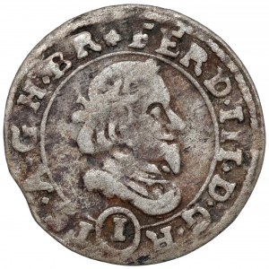 Schlesien, Ferdinand III, 1 krajcar 1648 HL, Skoczów