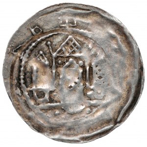 Hobolaner (Westslawen), Przybysław Henry (1127-50), Denar - Fürst zu Pferd