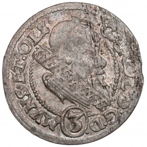 Śląsk, Karol II, 3 krajcary 1615 HT, Oleśnica