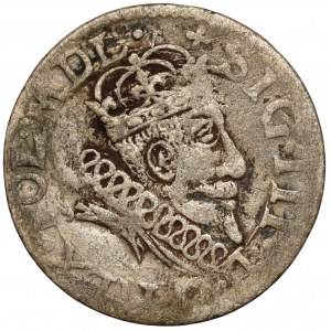 Sigismund III. Vasa, Vilnius Pfennig 1607 - Bogoria im Schild - sehr selten