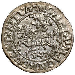 Sigismund II. Augustus, halber Pfennig Vilnius 1547