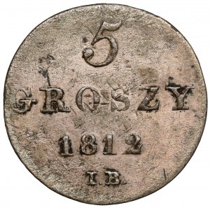 Herzogtum Warschau, 5 groszy 1812 IB