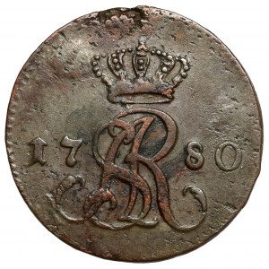 Poniatowski, Half-penny 1780 EB