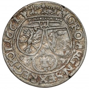 John II Casimir, Sixth of Lvov 1661 GBA - rare
