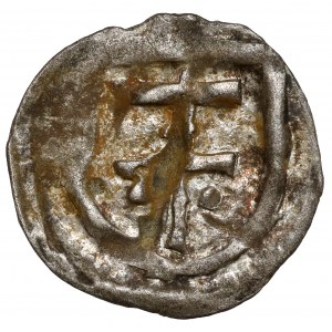 Ladislaus II Jagiello, Cracow denarius - double cross - points