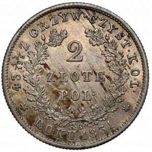 November Uprising, 2 zloty 1831 KG