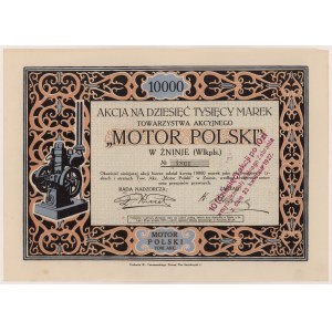 MOTOR POLSKI Tow. Akc. in Znin, 10,000 mk 1922