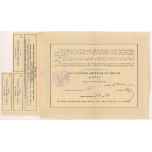 Plock, TKM, Conversion Pledge Letter 100 PLN 1930