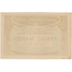 Hurtownia Drogeryjna w Poznaniu, 1.000 mkp 1921