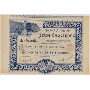 Societe Anonyme Belge-Galicienne des Petroles, Akcja uprzywilejowana na 500 FB 1897
