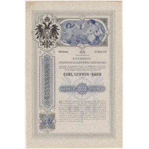 Galizische Karl-Ludwig-Bahn, Anleihe über 2.000 kr 1902