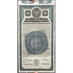6% Poż. Dolarowa 1920, Obligacja na 50 $ - po konwersji