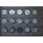 Zestaw 5-ciu klaserów z monetami z okresu PRL i zagranicznymi (5szt)