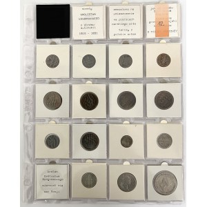 1 penny - 5 gold 1816-1831, set (15pcs)