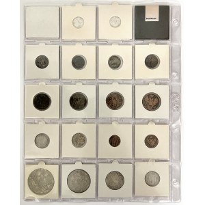 From 1 penny to 1-1/2 rubles = 10 zlotys 1837, set (16pcs)
