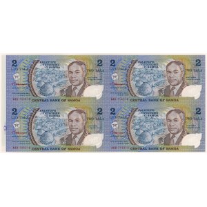 Samoa, 2 Tala (1990) - polymers - Block of 4