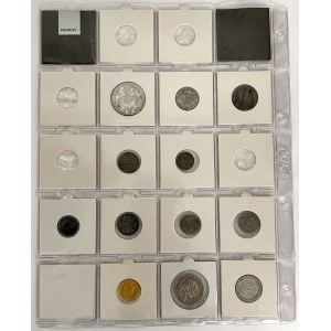 Austria, zestaw monet w tym 10 koron 1909 (12szt)