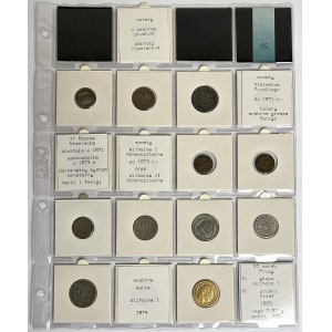 Niemcy, zestaw monet w tym 20 marek 1883 (11szt)