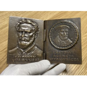 KAW medal / plaque - impressive - fold-out, in the form of a book