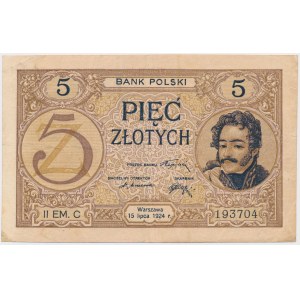 5 złotych 1924 - II EM. C