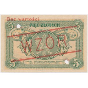 5 złotych 1925 - Konstytucja - WZÓR - Nr 41