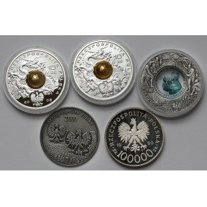 Dritte Republik, Paket mit Silbermünzen (5 St.)