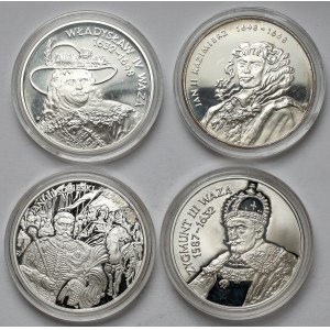 10 złotych 1998-2001 - królowie, zestaw (4szt)