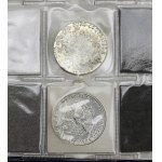 Maria Theresia, Taler 1780 (NB) und US, Dollar 1991 + Münzhaufen