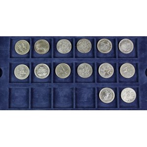 Zestaw monet związanych z olimpiadami (14szt)