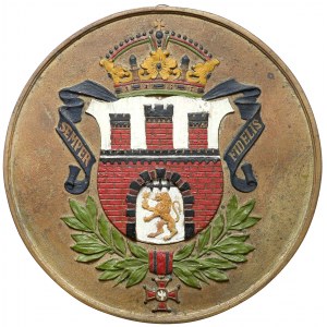 Medallion (235mm) Coat of arms of Lviv - painted