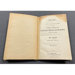 Zbiór Donnebauera - Katalog aukcyjny 1884 r.