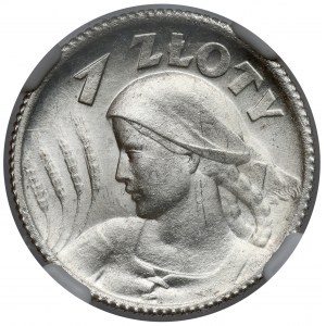 Kobieta i kłosy 1 złoty 1924