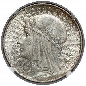 Głowa Kobiety 10 złotych 1932 bz, Londyn