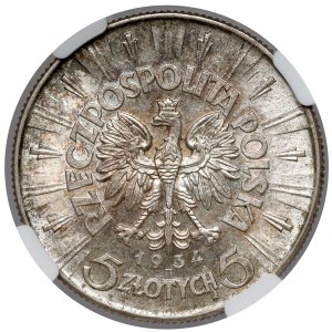 Pilsudski 5 zloty 1934 - official