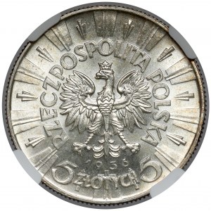 Piłsudski 5 Zloty 1936