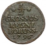 Westpreußen(?), Halbpfennig 1796-B, Wrocław - REGNI BORUSS - sehr selten