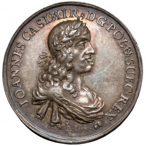 Medaille Johannes II. Kasimir, Frieden in Oliwa PAX CASIMIRIANA 1660 (Höhn)