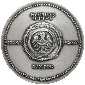 SILBERNE Medaille, königliche Serie - Heinrich II. der Fromme