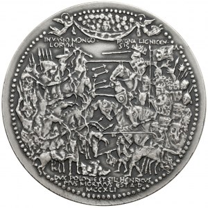 SILBERNE Medaille, königliche Serie - Heinrich II. der Fromme