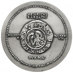 Strieborná medaila, kráľovská séria - Henrich Bradatý
