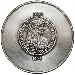 SILBERNE Medaille, königliche Serie - Michal Korybut Wisniowiecki