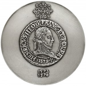 SILBERNE Medaille, königliche Serie - Heinrich von Valois