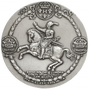 Medal SREBRO, seria królewska - Henryk Walezy