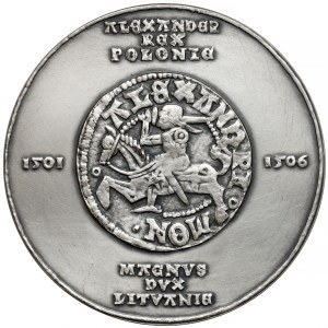 SILBERNE Medaille, königliche Serie - Alexander Jagiellonian