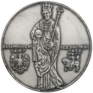 SILVER medal, royal series - Casimir IV Jagiellonian.