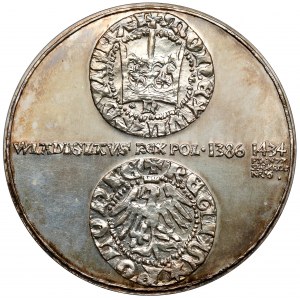 SILBERNE Medaille, königliche Serie - Władysław II Jagiełło