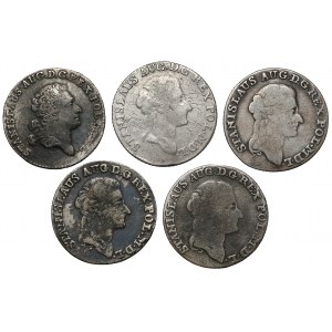 Poniatowski, Goldsmiths 1767-1792, set (5pcs)